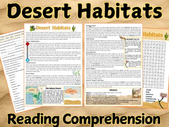 Desert Habitats Reading Resource
