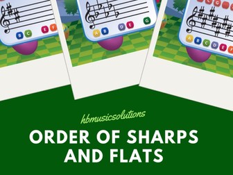 Order Of Sharps And Flats Music Interactive Games Activity