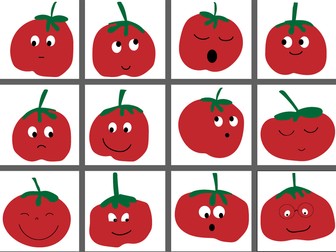 Especial tomatina: Pack de 12 Tomates para decorar la clase