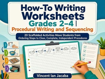 Procedural Writing Worksheets Grades 2–4-How-To Writing & Sequencing Activities