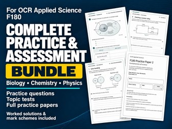 OCR Applied Science F180: Complete Practice & Assessment Bundle
