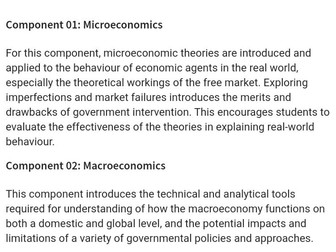 Full OCR Economics notes