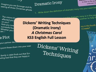 A Christmas Carol - Dickens Writing Techniques (Dramatic Irony)