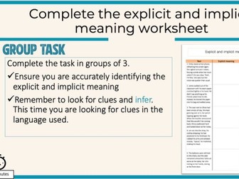 0500/0990 First Language English Lesson on explicit and implicit meaning (2027)