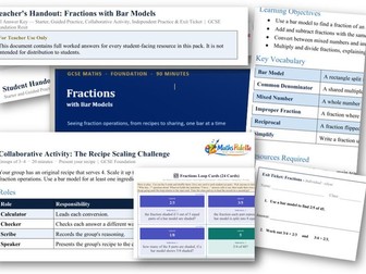 Fractions-Complete GCSE Lesson Pack