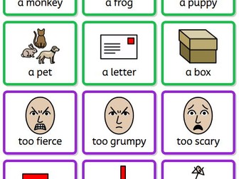 Dear Zoo – Colourful Semantics Sentence Building