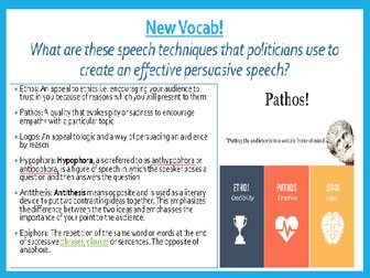 AQA Language Paper 2 Section B: Persuasive Speech Writing and Political Rhetoric (Spoken Language)