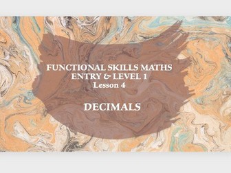 Functional Skills Maths Decimals Entry & Level 1 - Lesson 4