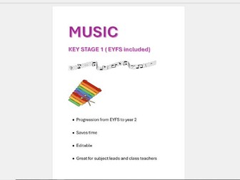 EYFS to year 2 music progression