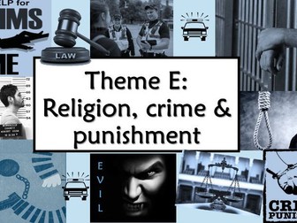 RE GCSE AQA Religion, Crime and Punishment - Lesson 1 Types and causes of crime