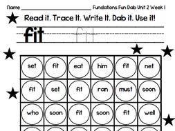 Phonics Fundationstastic Dab