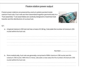 Fission reactors- in depth