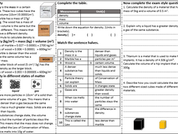 Physics P1 Revision Pack Ocr Gateway New Specification Matter Foundation Paper - 