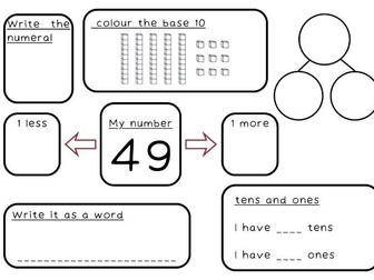 20-50 number sense  mats