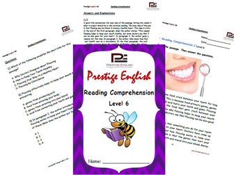 Reading Comprehension Book - Level 6