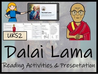 Dalai Lama Reading Comprehension Activities | Year 5 or Year 6