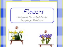 Montessori Classified Cards - Flowers