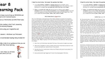 Year 8 Home Learning Pack