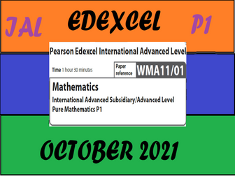 Guided Solution Edexcel IAL October 2021 P1