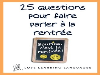 GCSE FRENCH: La Rentrée Scolaire French Task Cards - Beginner French Level