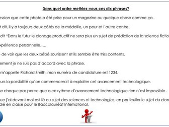 French IB speaking preparation pack - La santé and Sciences et technologies