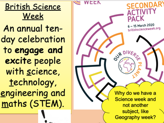 British Science Week 2020 - Our Diverse Planet