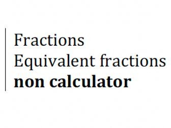 Fractions - Equivalent Fractions