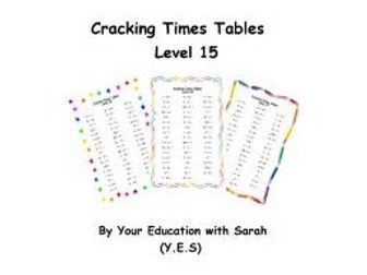 Cracking Times Tables - Level 15