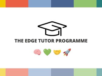 The Edge: Identity & Influence 7-Week Tutor Programme