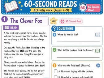 60-Second Reads – KS2 Reading