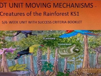 KS1 DT Moving mechanisms-Rainforest creatures