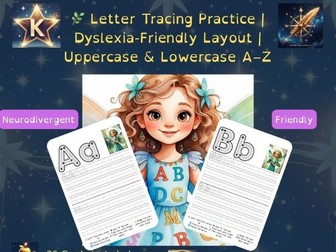 Dyslexia-Friendly Letter Tracing | Upper and Lower Case Handwriting