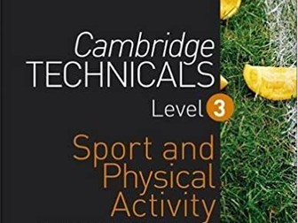 Unit 13 Health and Fitness Testing for Sport and Exercise - Cambridge Technicals Level 3 Sport