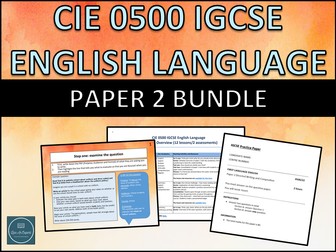 Cambridge IGCSE 0500 English Language Paper 2 Bundle