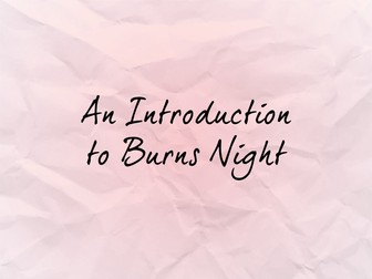 An Introduction to Burns Night