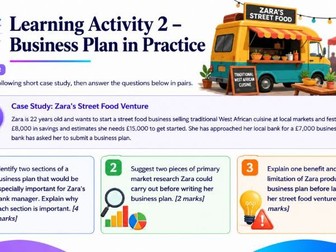 AS Business - 1.1.3 Business plans
