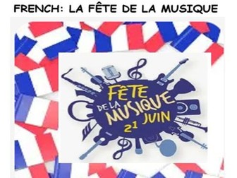 FRENCH: FESTIVALS LA FÊTE DE LA MUSIQUE
