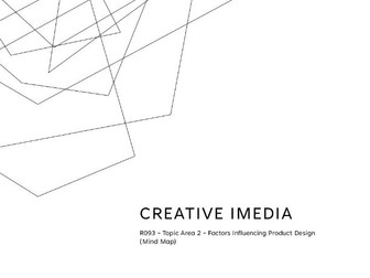 Creative iMedia R093 - Topic Area 2 - Factors Influencing Product Design (Mind Map)