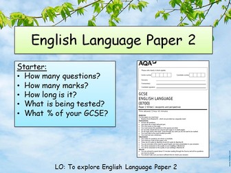 AQA English Language Paper 2 Questions 1-4