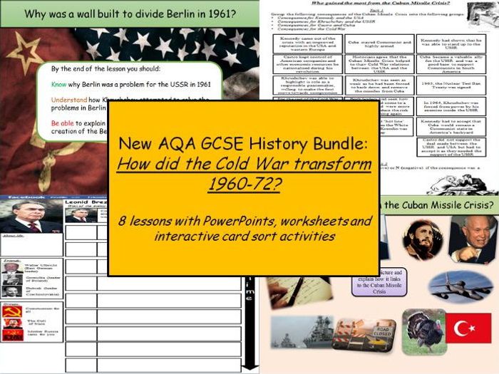 New AQA History GCSE Bundle: Conflict And Tension Between East And West ...