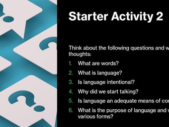 IBDP English Lang and Lit Intro Lesson