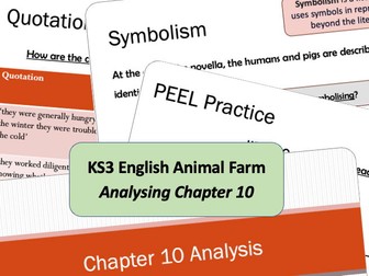 Animal Farm - Analysing Chapter 10