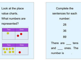 Year 2 Place Value Tolsby Frame Questions