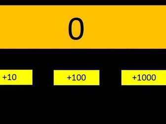 Place Value Calculator (counting on back in steps of 1, 10, 100, 1000, etc.