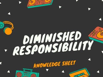 OCR  LAW: DIMINISHED RESPONSIBILITY AO1 SHEET