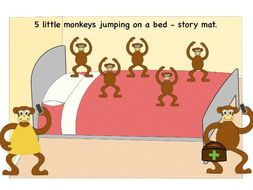 5 little monkeys jumping on the bed toy