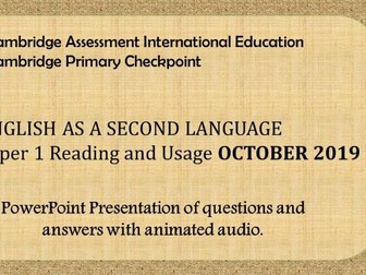 Cambridge Primary Checkpoint ESL Exam Practice for Distance Learning