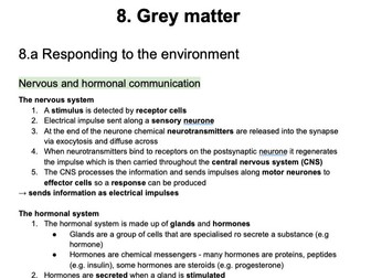A-level Edexcel Biology - topic 8 notes