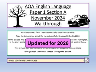 AQA English Language Paper 1 November 2024