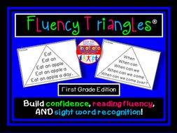 Reading Fluency - Fluency Triangles® for First Grade Sight Words